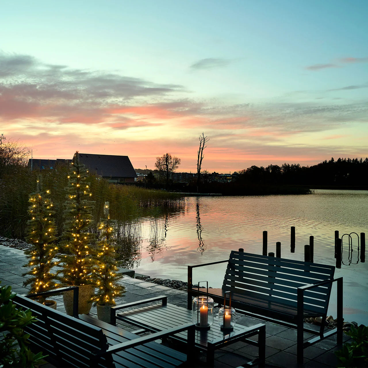 Merry Tannenbaum mit LED-Licht